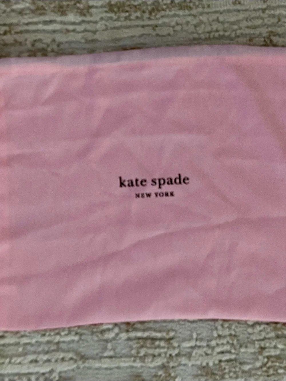 Tory Burch Canvas Dust Bag  and one Kate Spade New York Pink Dust Bag